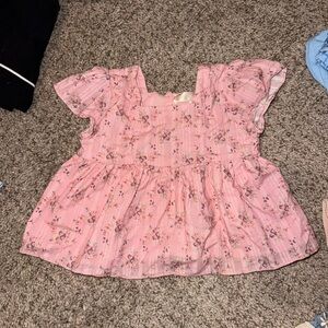 LoveShackFancy Pink Floral Infant Dress